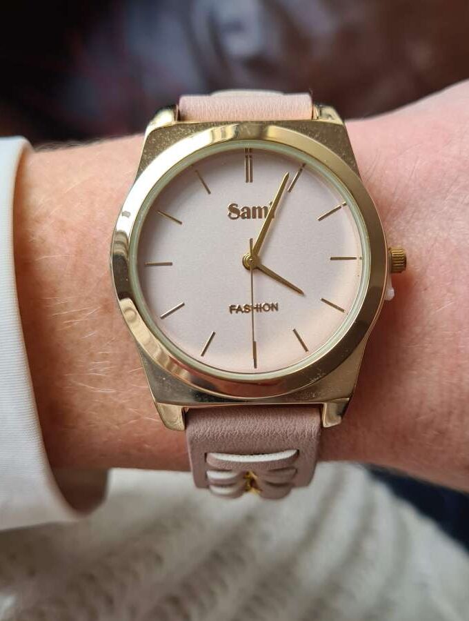roze horloge goud
