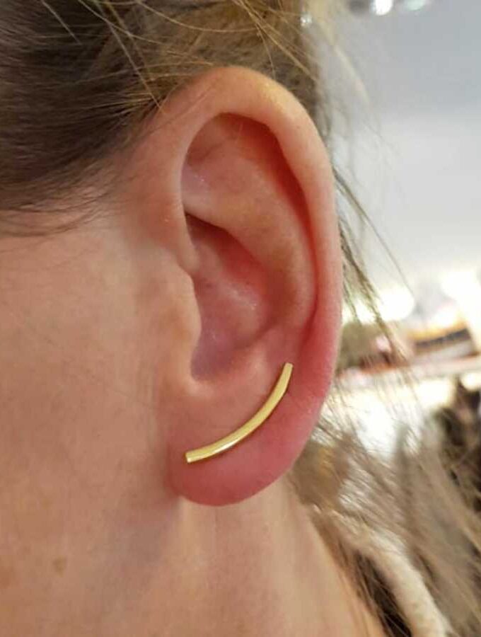 earcuff goud oorbel