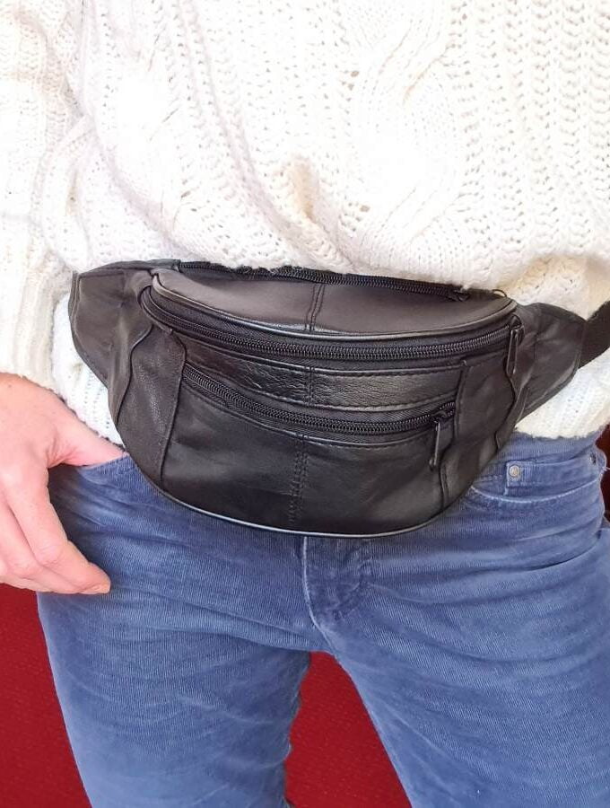 Heuptas zwart heren dames