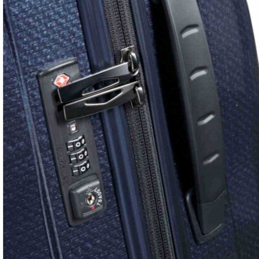 Samsonite Cosmolite Spinner 69cm CURV Donkerblauw slot