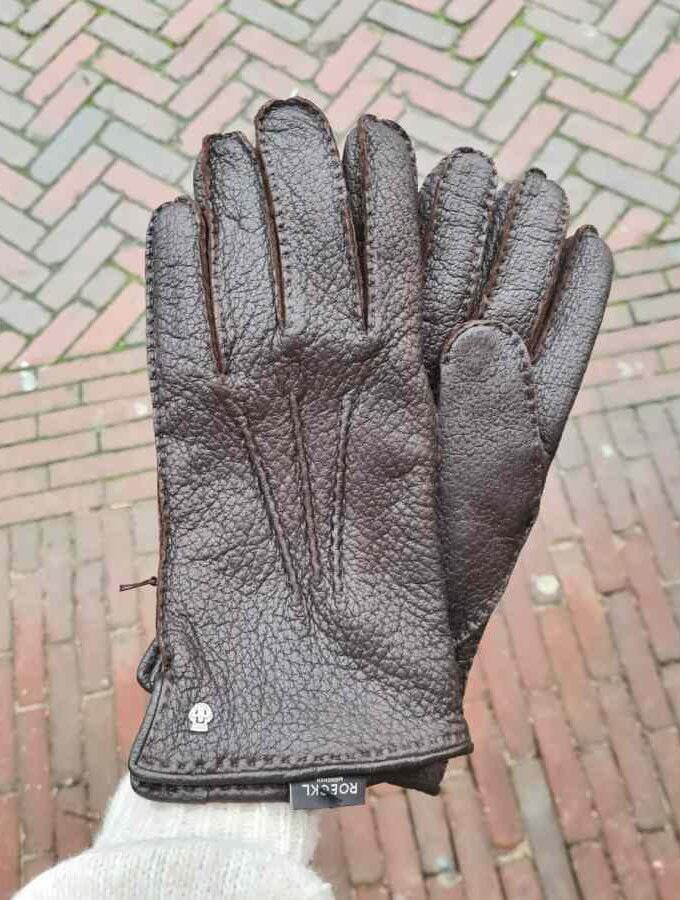 bruin herenhandschoen