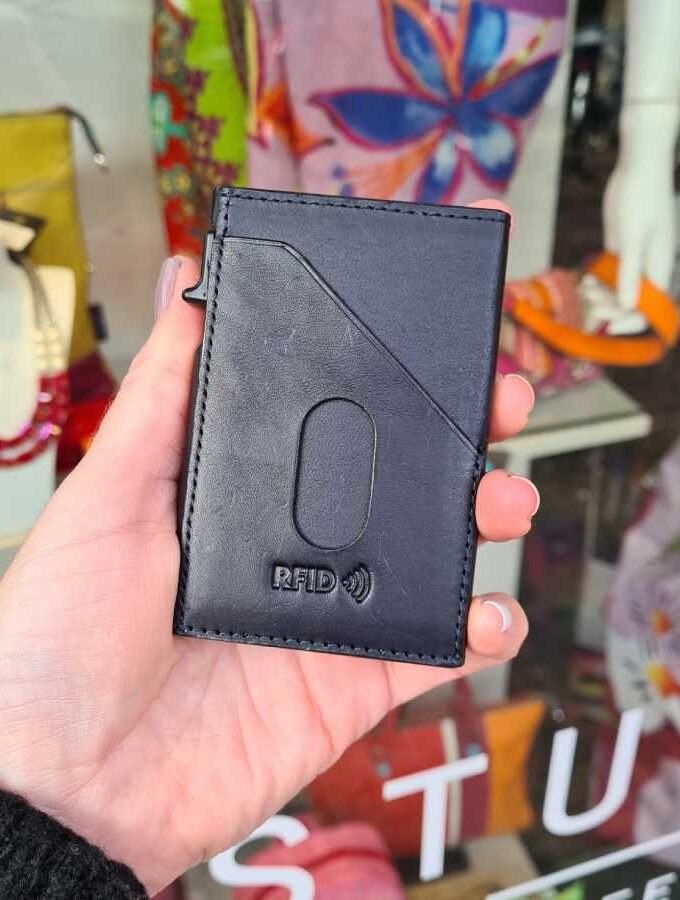 Tony Perotti Cardholder Furbo muntgeld in blauw