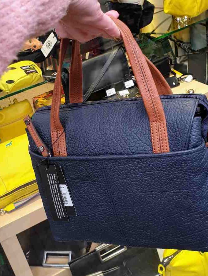 Berba Chamonix donkerblauwe handtas