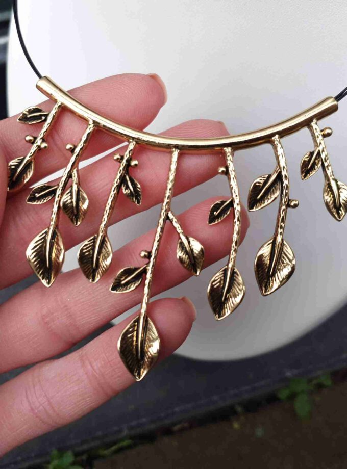 Ketting staaldraad hanger bladeren en takjes