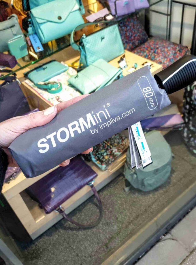 STORMini paraplu opvouwbaar stormproof grijs