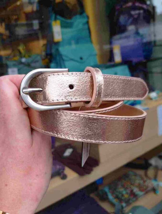 riem roze metallic