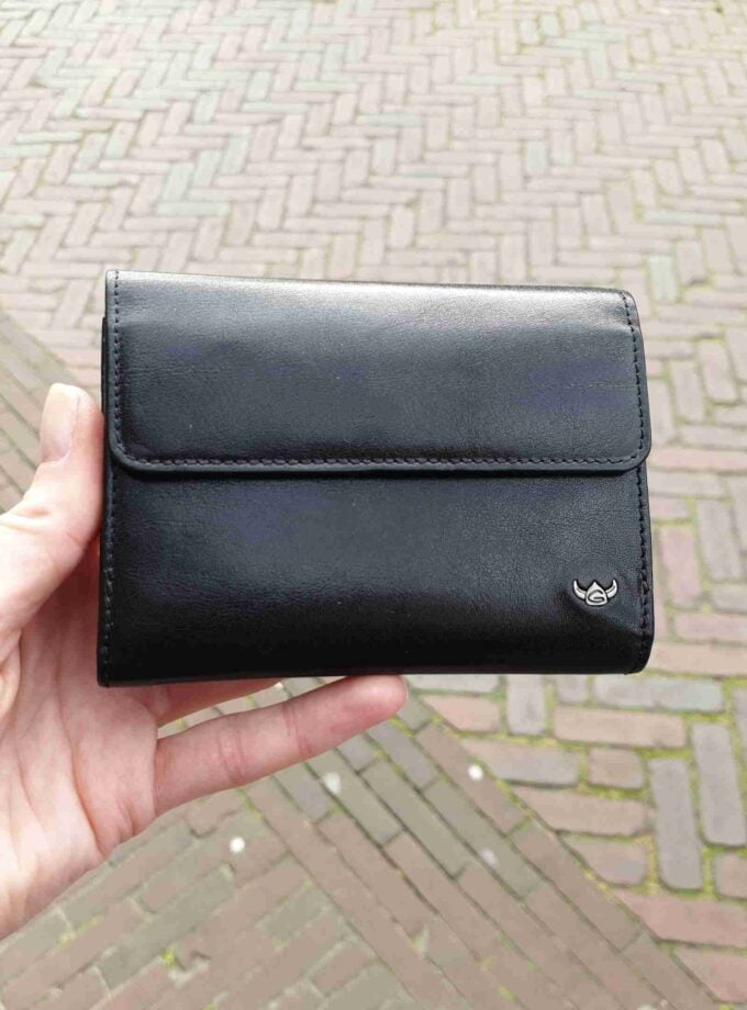 Golden Head portemonnee met drukkers zwart