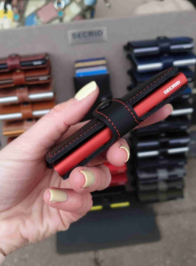 Secrid Miniwallet Matte MM-black & red