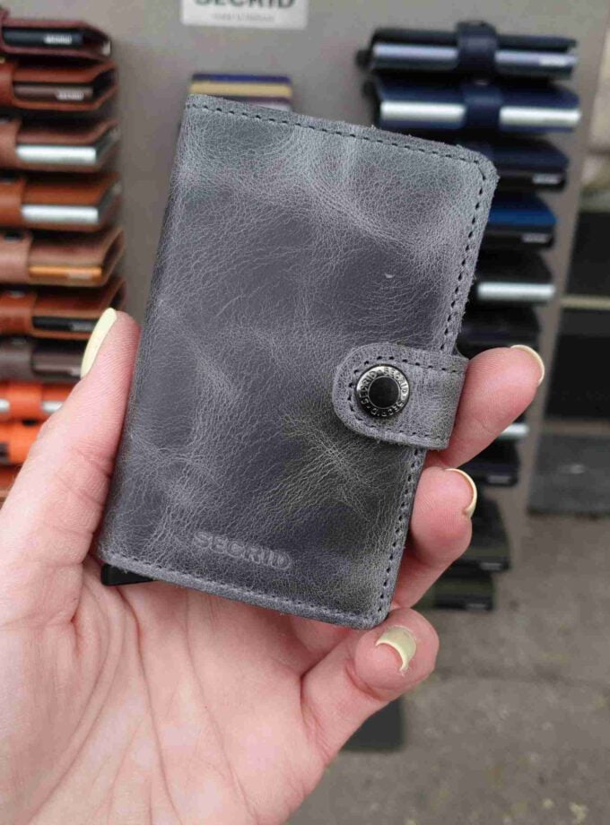 Secrid Miniwallet Vintage Grey Black MV