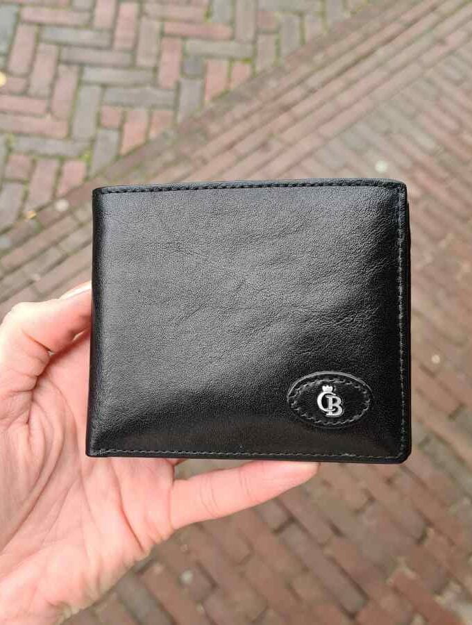 Zwarte herenportemonnee billfold