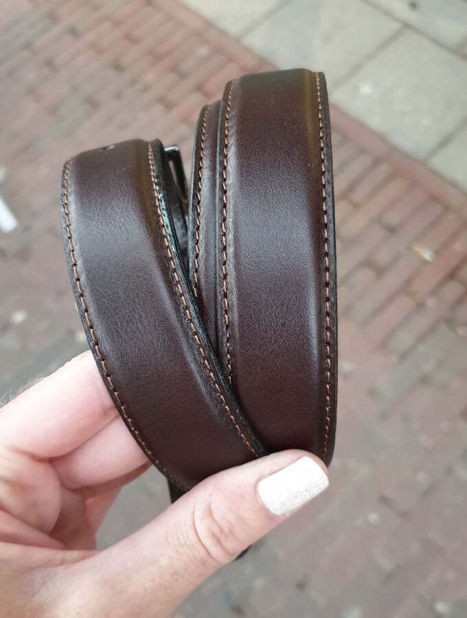 Herenriem donkerbruin