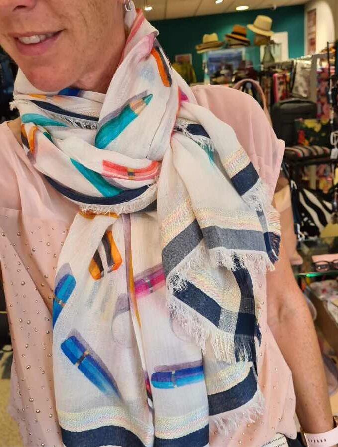 Sjaal gekleurde potloden Modal en Katoen