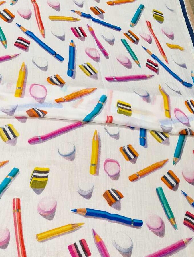 Sjaal gekleurde potloden Modal en Katoen