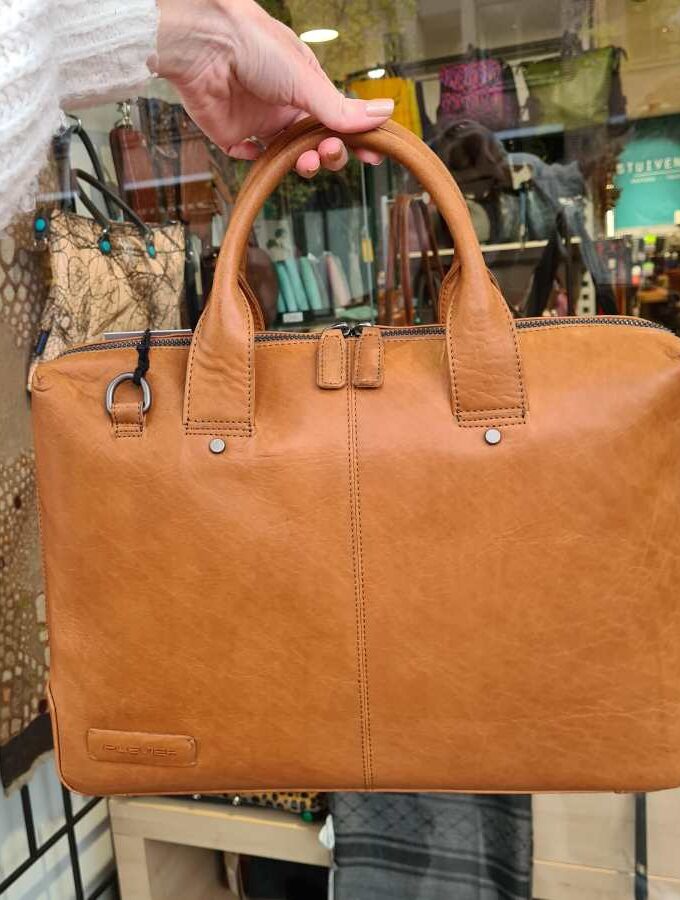 Plevier werktas cognac Basalt 15,6 inch