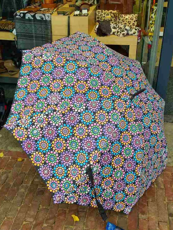 Van kleur veranderende golfparaplu