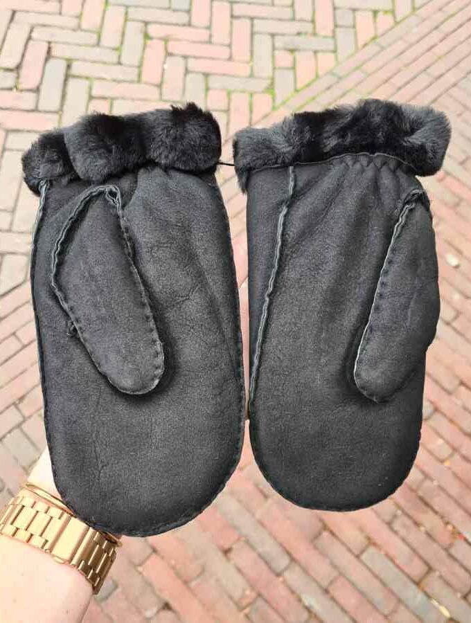 Zwarte wanten dames