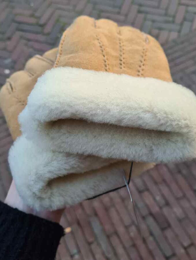 Herenhandschoen wol vacht