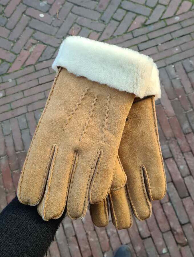 Herenhandschoen wol vacht