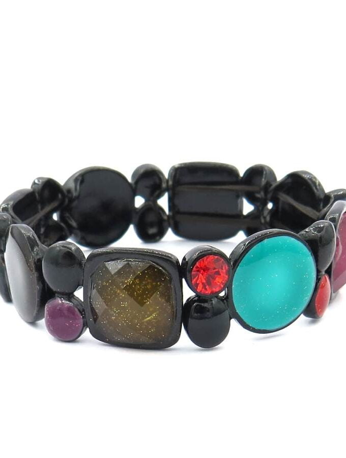 Multi kleuren armband elastiek