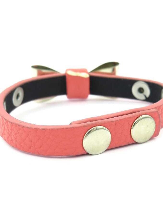 Strik armband roze