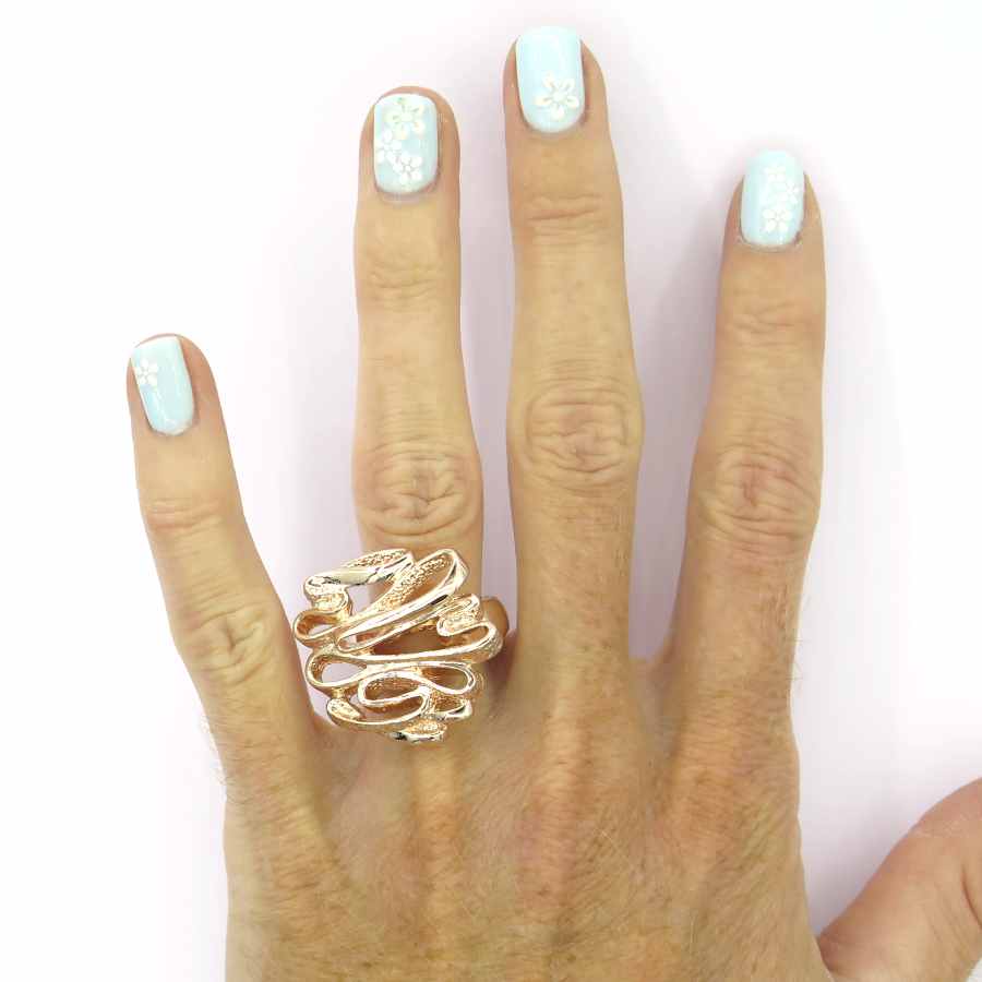 Ring elastiek rosé krullen
