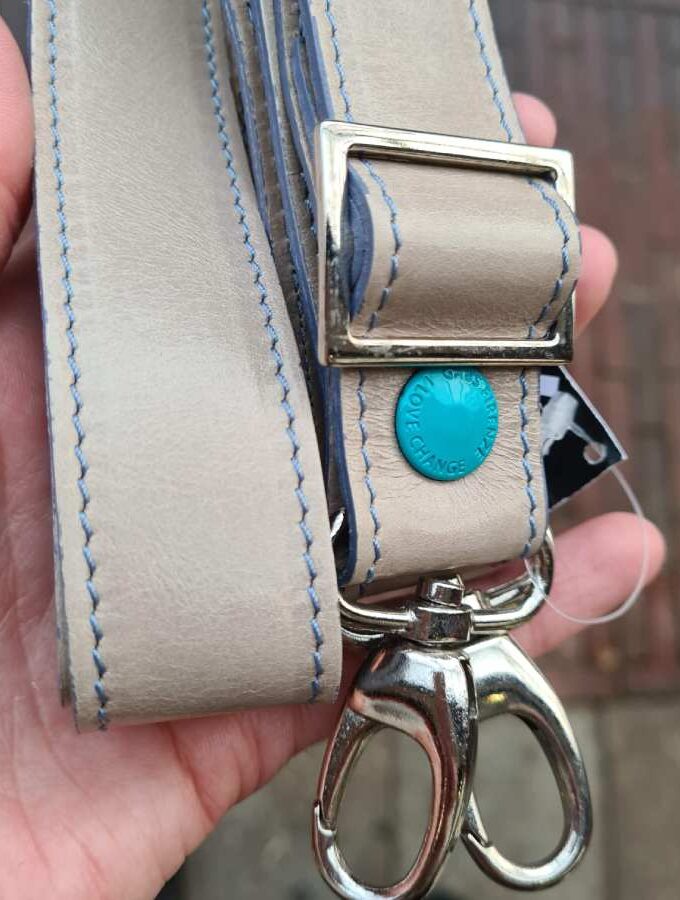 Gabs leren schouderband Tracollapelle in grijs