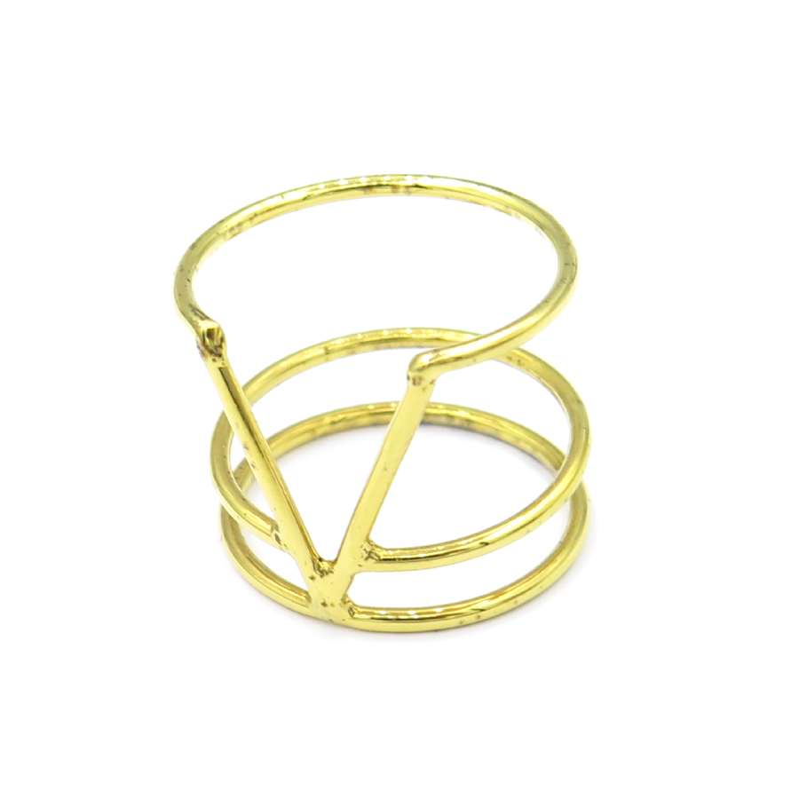 Gouden ring strepen open