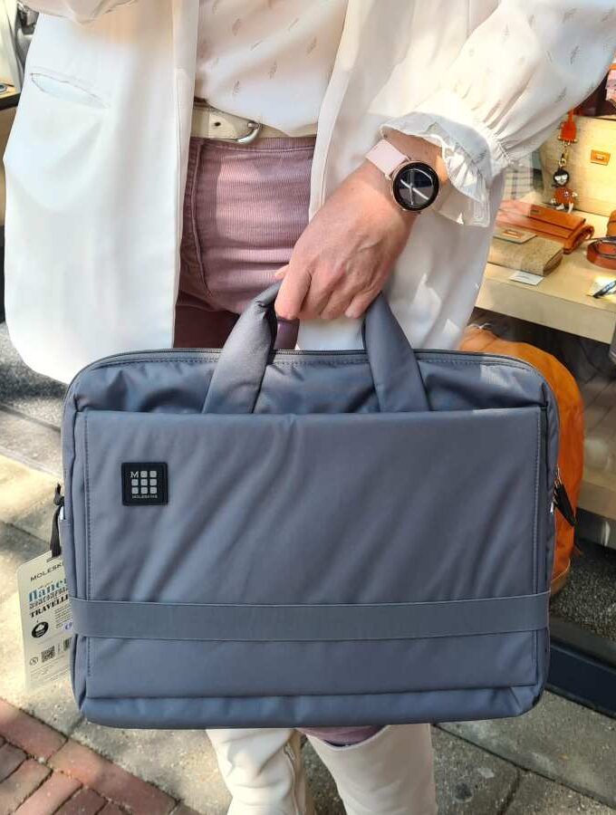 Platte laptoptas grijs Moleskine voor 15 inch