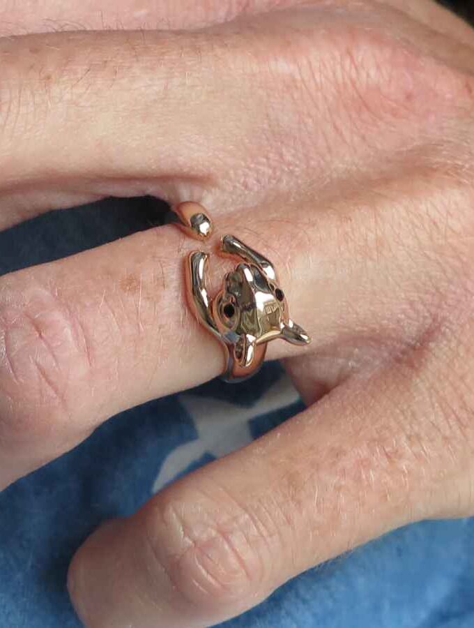 Ring rosé kleur knaagdier