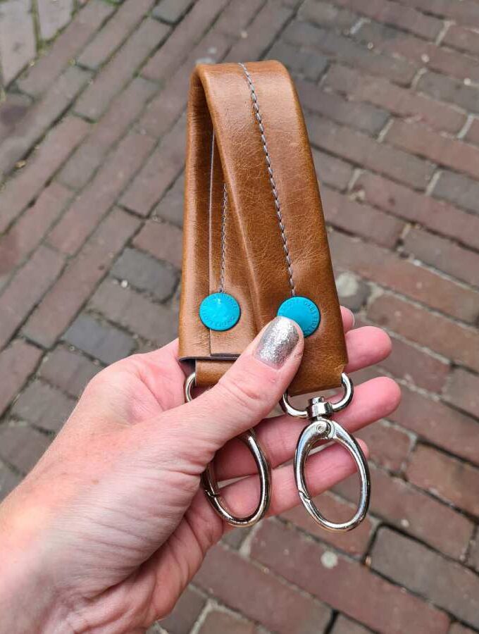 cognac leren schouderband jolly gabs