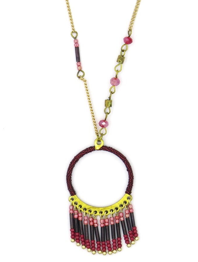 Subtiele ketting ronde hanger kraaltjes