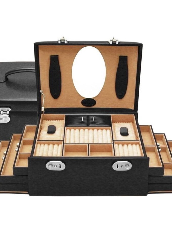 zwarte bijouxdoos windrose