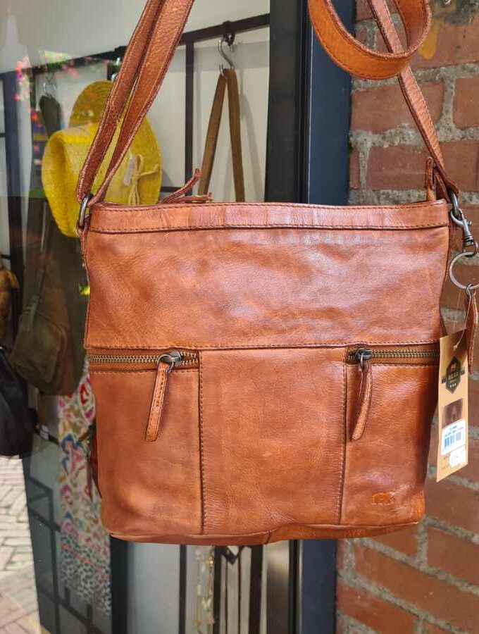 Bear Design buideltas zijvakken in cognac