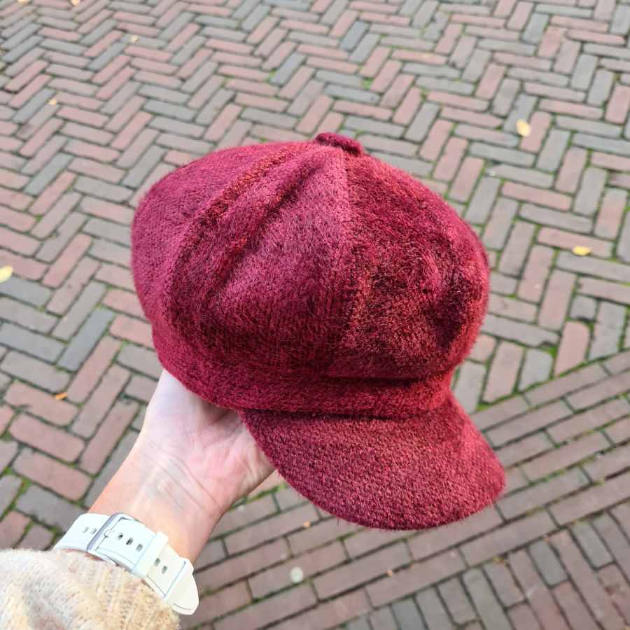 Kleverig Fonkeling Betekenis Bordeaux rood petje dames met klep | Stuivenga Lederwaren Delft