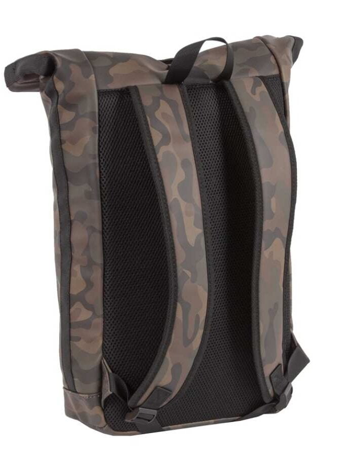 Rolltop rugzak camouflage print met laptopvak