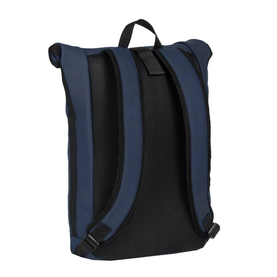 Rugzak blauw rol top voor 15,6 inch laptop
