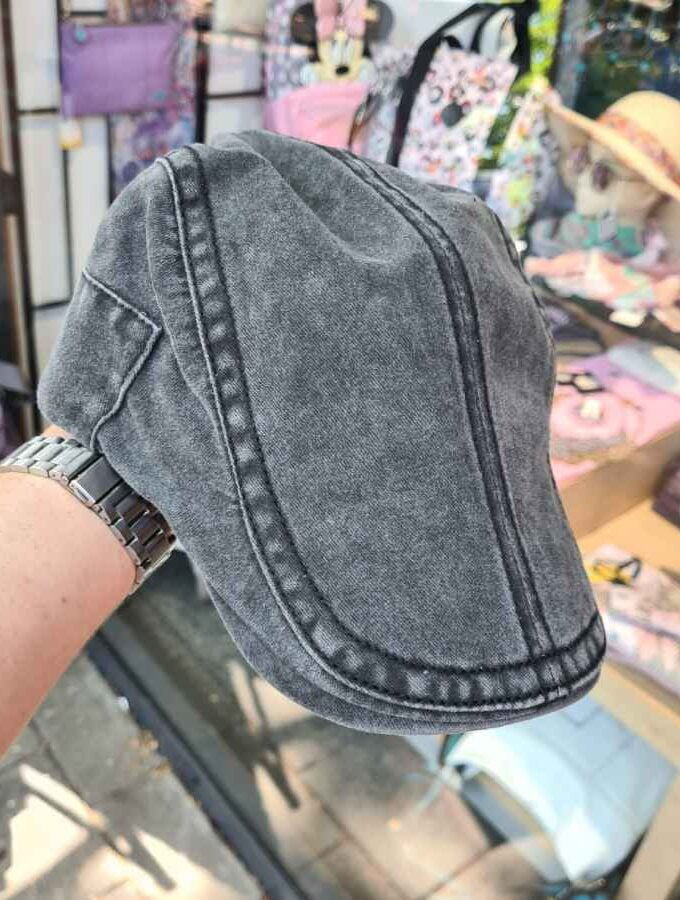 Denim pet heren verstelbaar van katoen in grijs