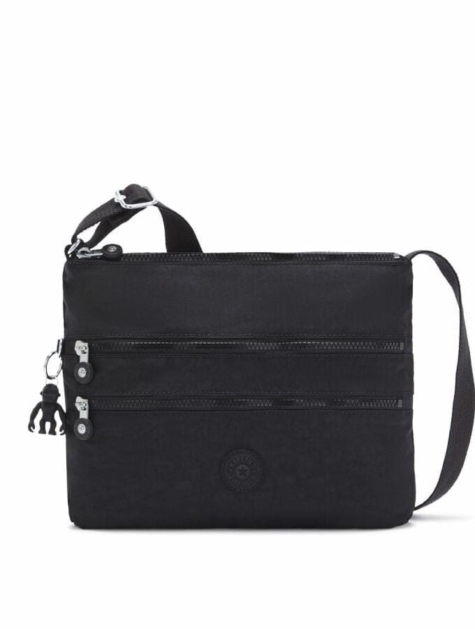 Kipling ALVAR dubbele rits Black Noir
