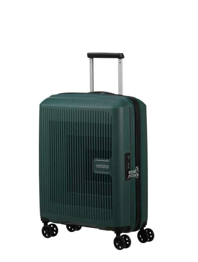 groene koffer handbagage