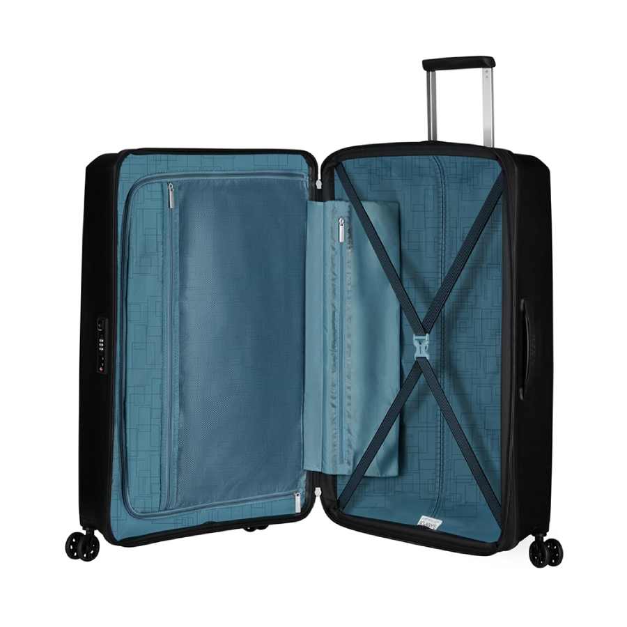 American Tourister Aerostep Spinner 77 Exp Black