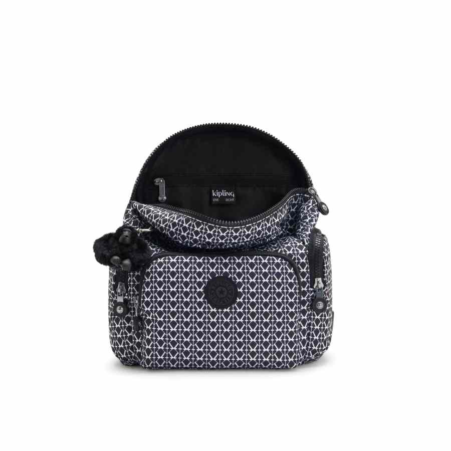 Kipling City Zip Mini Signature Print