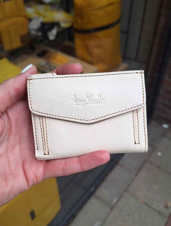 Tony Perotti kaarthouder beige met bruin en RFID