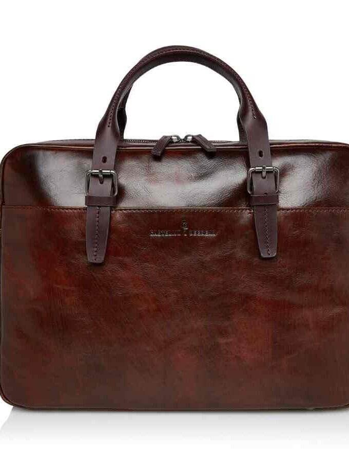 Laptoptas 15,6" + tablet RFID | cognac