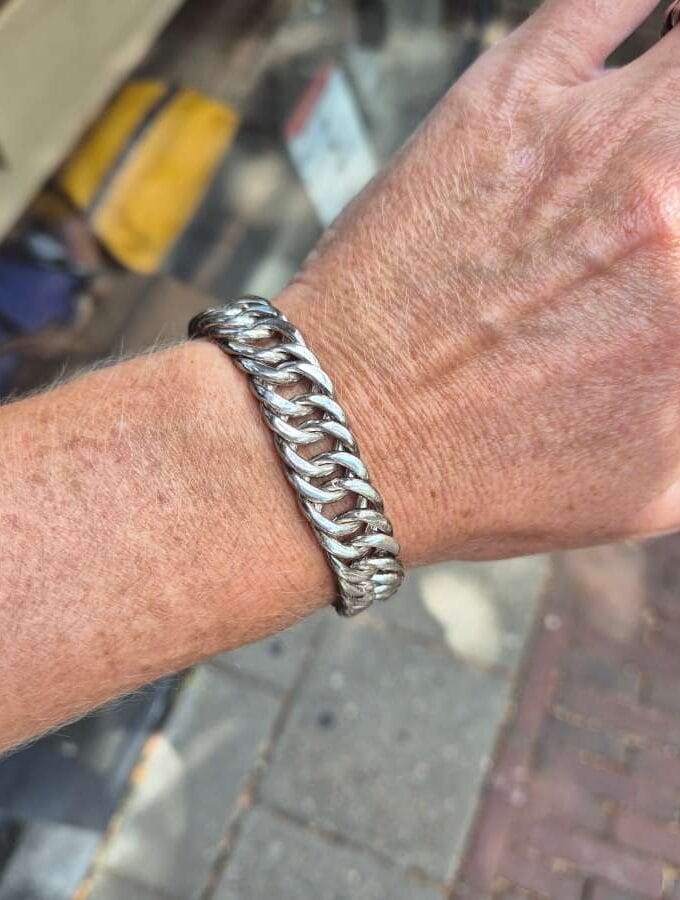 armband echt zilver schakels